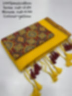 Mul Cotton Ready-to-Wear Saree with Thread Border & Tasselled Pallu