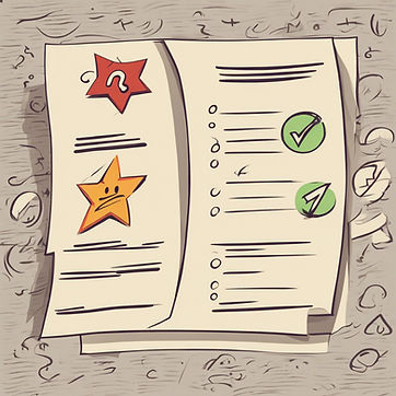 a piece of paper with right and wrong symbols.jpg