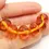 Thumbnail: Brown nuggets glass beads 12mm