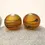 Thumbnail: Brown etched pair glass bead