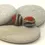 Thumbnail: Cedar etched pair glass bead 14mm