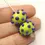 Thumbnail: Green pair beads with raised dots