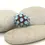 Thumbnail: Dark Red glass bead with raised dots 15mm, 1pc