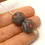 Thumbnail: Turquoise etched pair glass bead 14mm
