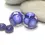 Thumbnail: Pink pair lampwork glass bead 14mm
