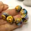 Thumbnail: Artisan glass beads 14mm