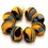 Thumbnail: Artisan matte donut beads for jewelry