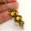 Thumbnail: Dark Gray etched pair beads with polka dot 12mm