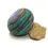 Thumbnail: Blue etched glass bead 20mm, 1pc