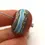 Thumbnail: Coral etched glass bead 20mm, 1pc