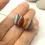 Thumbnail: Cedar etched pair glass bead 14mm