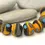 Thumbnail: Artisan matte donut beads for jewelry