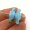 Thumbnail: Blue pair beads with ruffle