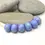 Thumbnail: Periwinkle rondelle beads 12mm