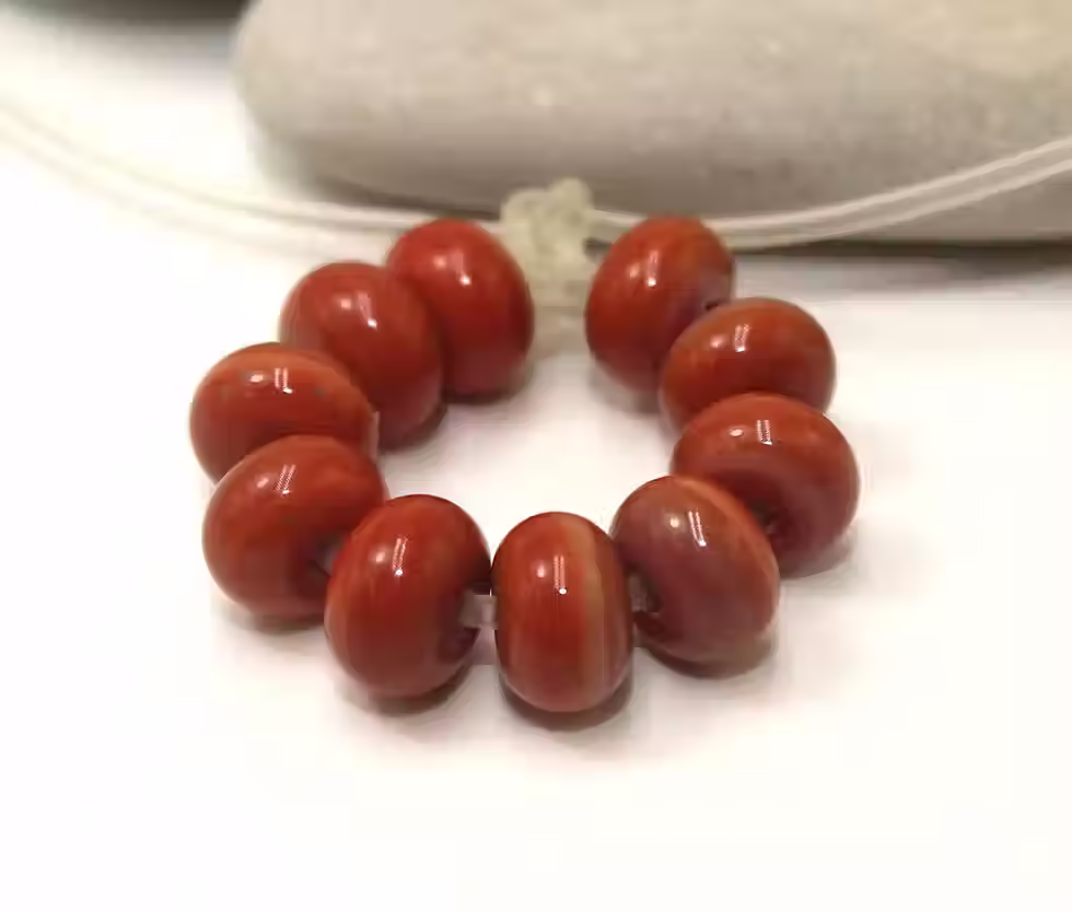 Coral spacer beads
