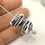 Thumbnail: Black pair bead 14mm