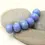 Thumbnail: Periwinkle rondelle beads 12mm