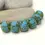 Thumbnail: Rondelle beads 12mm with lava textured