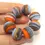 Thumbnail: Artisan matte donut beads for jewelry