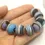Thumbnail: Artisan matte donut beads for jewelry