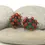 Thumbnail: Teal Green pair beads with raised dots