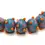 Thumbnail: Purple rondelle beads 12mm with raised dots