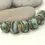 Thumbnail: Artisan etched nuggets beads 12mm