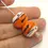Thumbnail: Orange pair glass bead