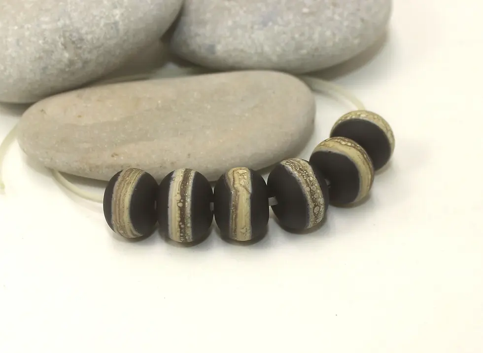 Etched rondelle beads 12mm, 6/8/10pcs