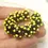 Thumbnail: Black spacer beads 10mm with raised dots