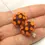 Thumbnail: Purple etched pair beads with raised dots