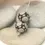 Thumbnail: Black etched pair beads with polka dot
