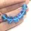 Thumbnail: Light Blue Turquoise nuggets beads 12mm