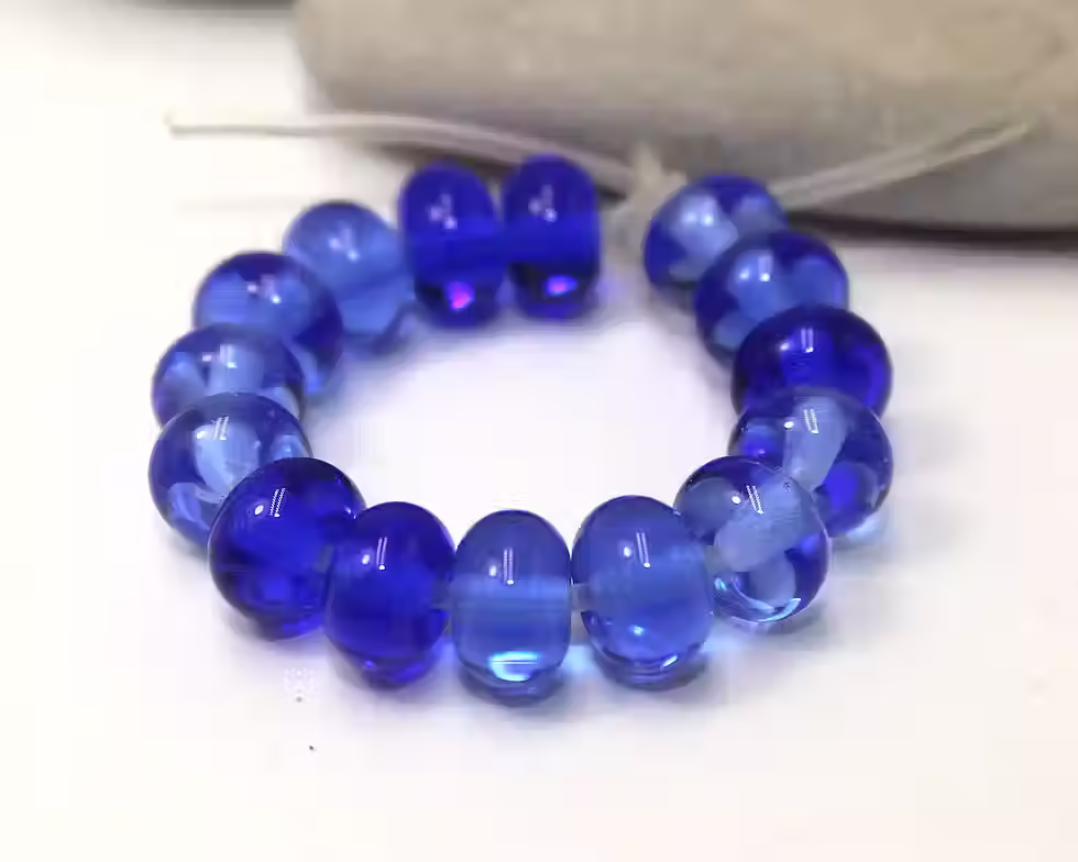 Mix Blue spacer beads