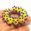 Thumbnail: Yellow spacer beads 10mm with raised dots