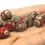 Thumbnail: Etched beads 14mm with lava texture