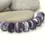 Thumbnail: Violet etched rondelle beads 12mm