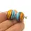 Thumbnail: Turquoise pair glass bead