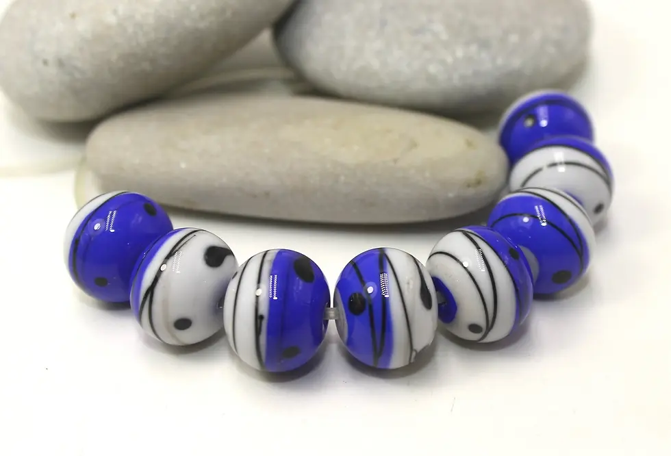 Artisan donut beads for jewelry