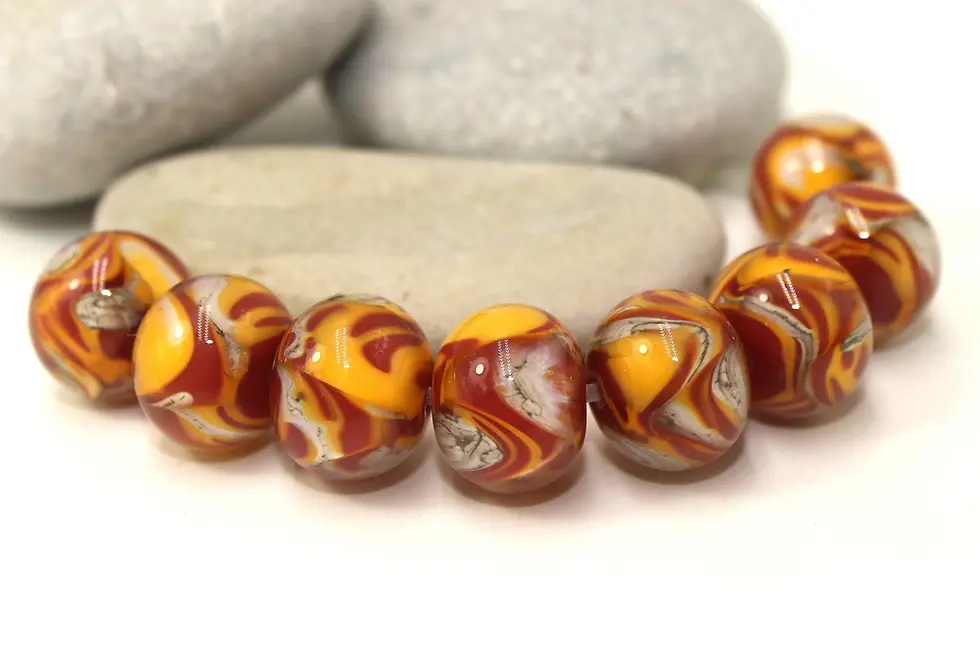 Artisan glass beads