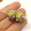 Thumbnail: Green pair beads with raised dots