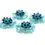 Thumbnail: Turquoise pair bead poppy 20mm