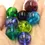 Thumbnail: Mix hollow glass beads 22/20/18/17mm, 8pcs