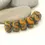 Thumbnail: Rondelle beads 14mm with lava textured