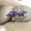 Thumbnail: Blue Purple pair glass bead poppy