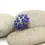 Thumbnail: Green glass bead with raised dots 15mm