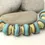 Thumbnail: Artisan matte glass beads 14mm