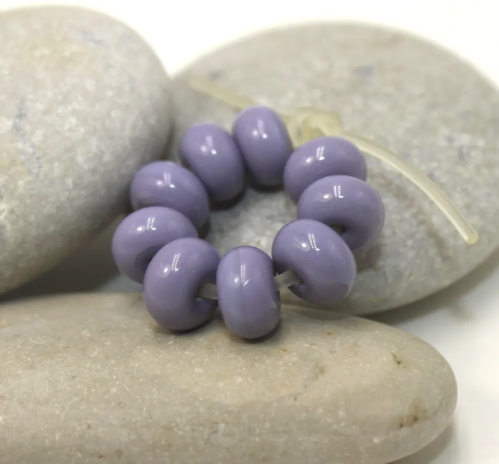 Lavender spacer beads