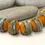 Thumbnail: Etched nuggets beads with lava textu
