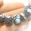Thumbnail: blue etched glass beads